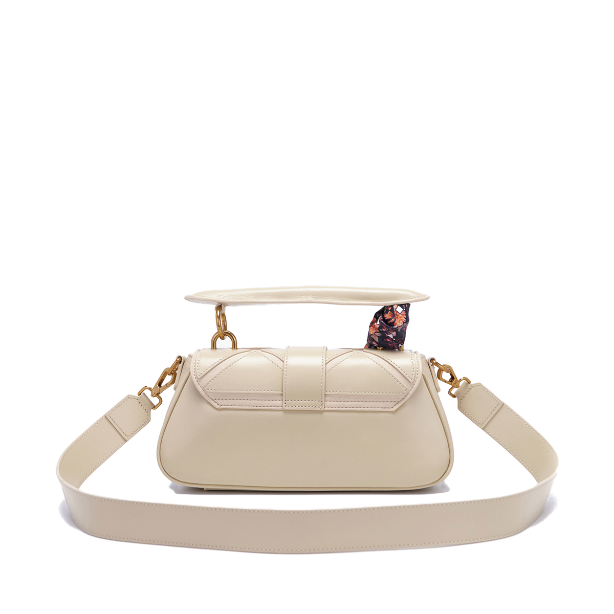 La Carrie Bag – Elfenbeinfarbene Knosso-Handtasche