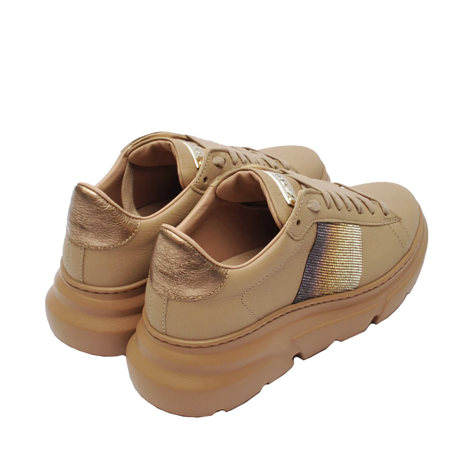 Stokton Sneakers 827-D Running Beige Corda Pasman Sports Shoes