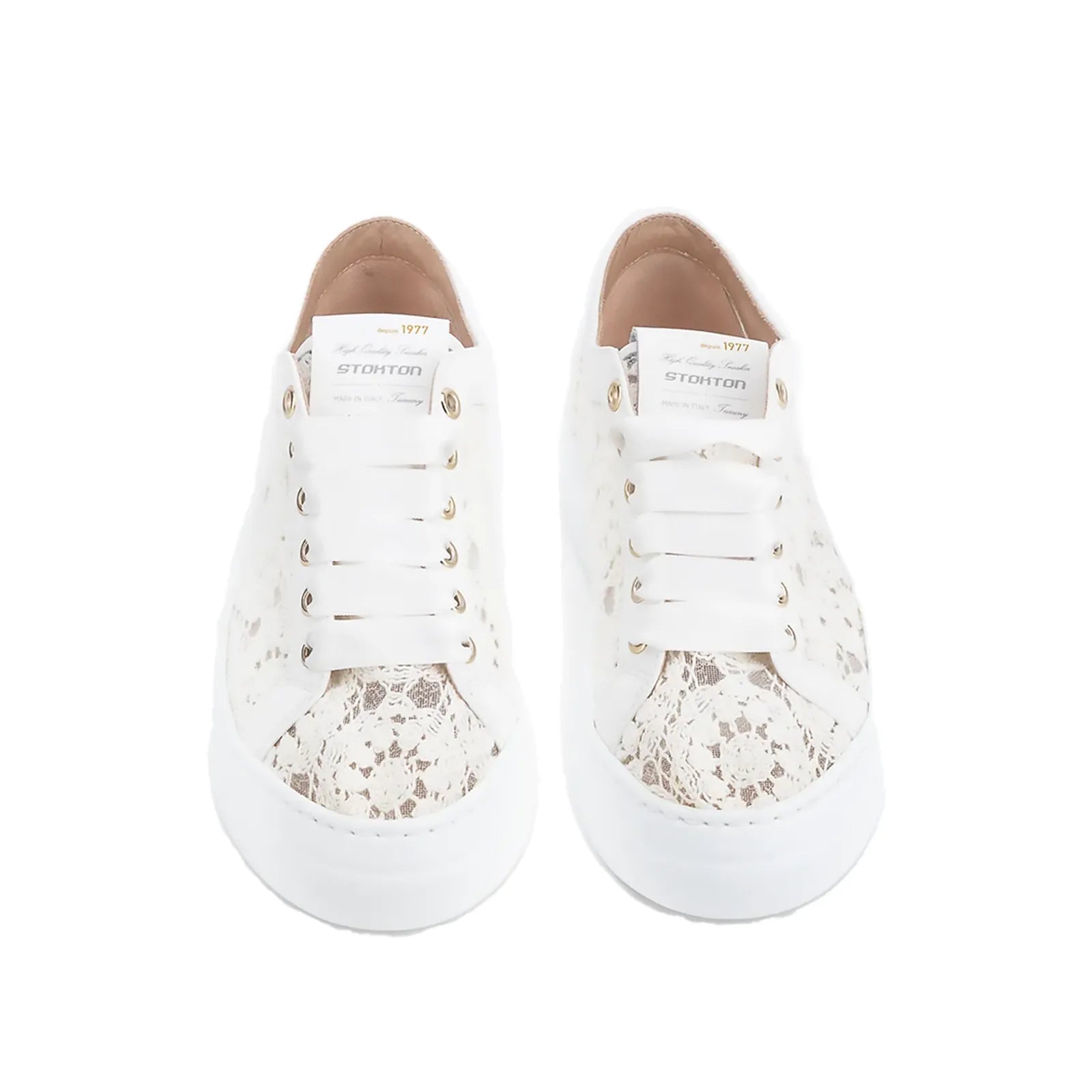 Stokton - Sneakers Pizzo Ecru'