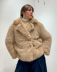 Le streghe - eco pelliccia corta color biscotto