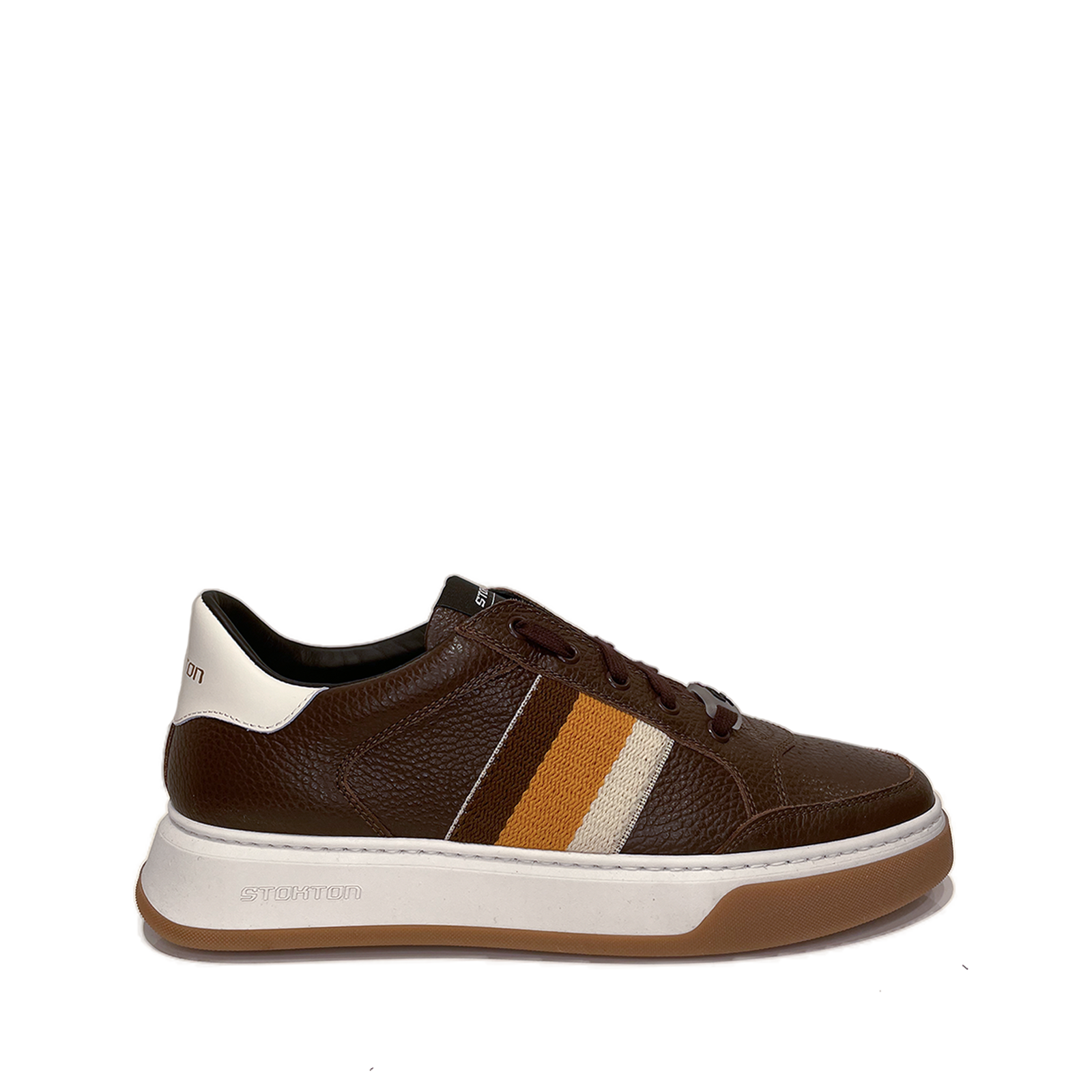 Stokton 480D Basket Brown Men's Shoes Chocolate Sneakers Fashion