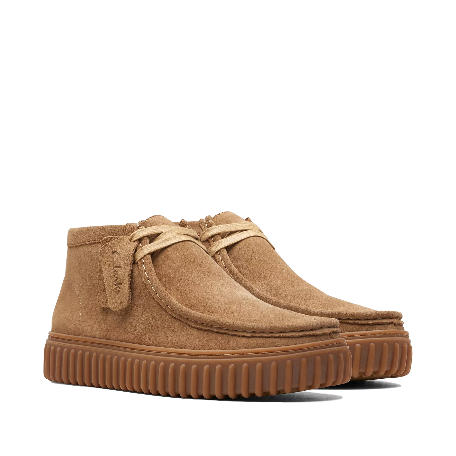 Clarks - Torhill Hi Uomo Stivaletto Camoscio sabbia