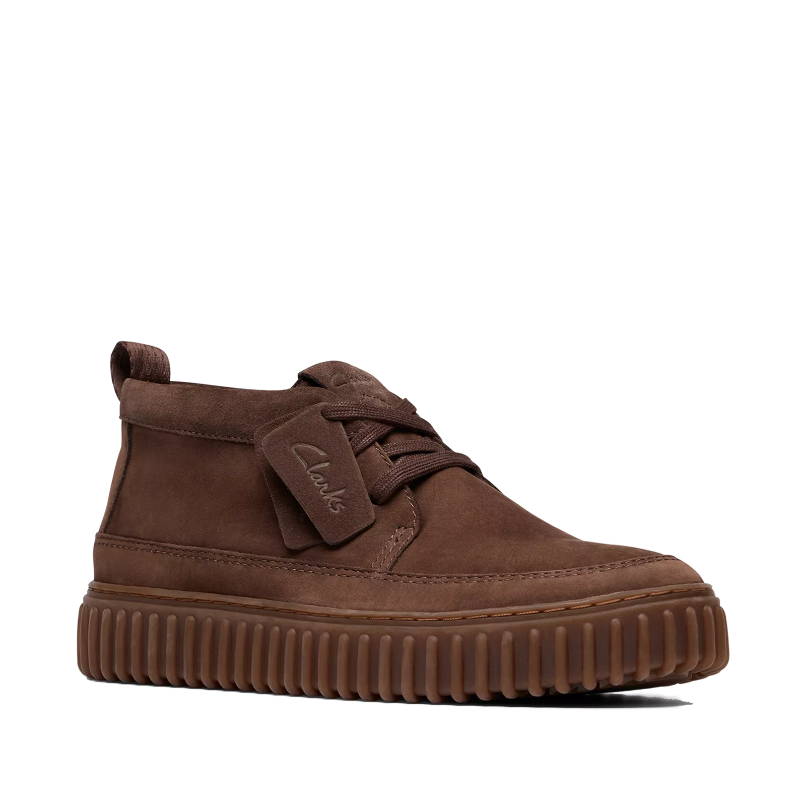 Clarks - Torhill Lace Hi Stivaletti Uomo Marrone Nabuk