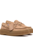 Clarks - Torhill Boat Donna Mocassino Camoscio Rosa Cipria