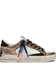 Crime London - Sneakers SK8 Deluxe Ambre Glam Rame Glitter