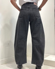 Meme Road - jeans nero con strass