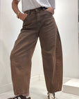 Le streghe - jeans barrel ruggine