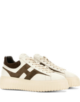 Hogan - H-Stripes H645 Uomo Pelle Panna/Marrone