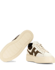 Hogan - H-Stripes H645 Uomo Pelle Panna/Marrone