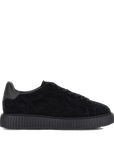 Hogan H-Stripes Uomo Sneakers in Camoscio Blu Notte