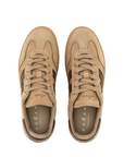 Hogan Cool H647 Sneakers Donna Beige in Nabuk e Pelle Marrone