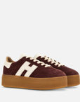 Hogan - Sneakers Maxi Cool Camoscio Bordeaux