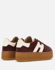 Hogan - Sneakers Maxi Cool Camoscio Bordeaux