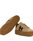 Hogan - Maxi Cool Sneakers Donna in Nabuk Beige Cammello