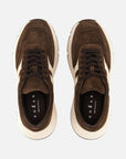 Hogan Hi-Fi Donna Sneakers in Camoscio Marrone con H Beige