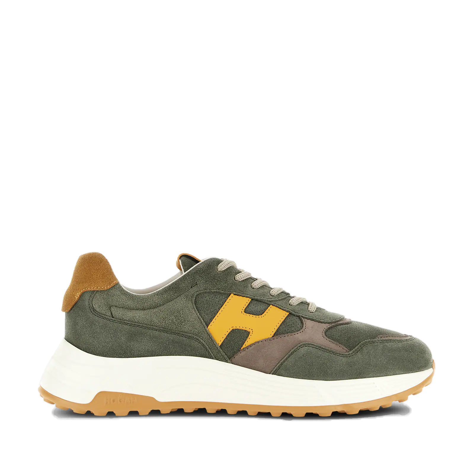 Hogan Hyperlight Verde HXM5630EC01O646P08 Giallo Running Scarpe Uomo Fashion Luxury Hogan