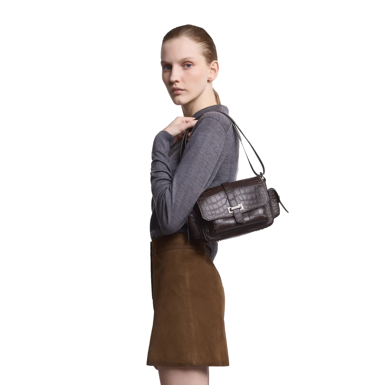 Hogan - Borsa Flap Cocco Testa Moro