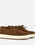 Sneakers Hogan H668 Barca cuoio con tomaia in camoscio premium e design ispirato alla scarpa da barca.
