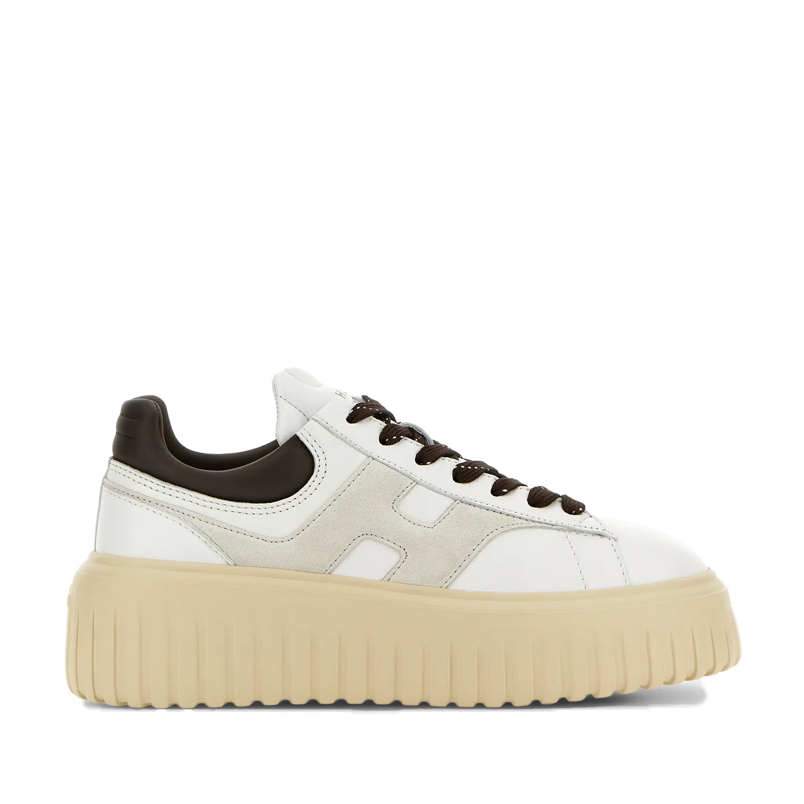 Hogan - Sneakers H‑Stripes Bianco/Marrone