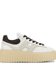 Hogan - Sneakers H‑Stripes Bianco/Marrone