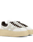 Hogan - Sneakers H‑Stripes Bianco/Marrone
