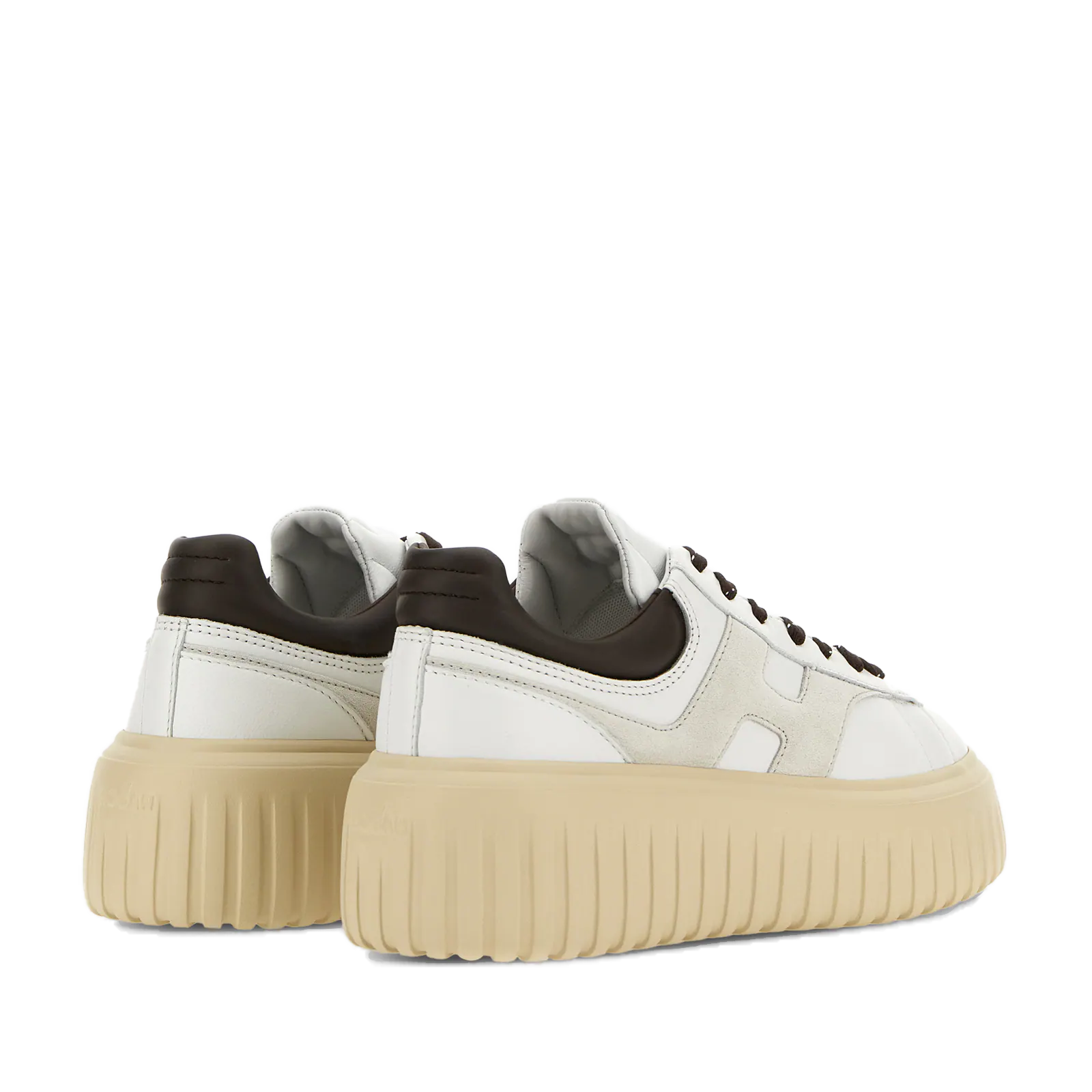 Hogan - Sneakers H‑Stripes Bianco/Marrone