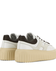 Hogan - Sneakers H‑Stripes Bianco/Marrone