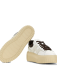 Hogan - Sneakers H‑Stripes Bianco/Marrone