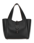 Hogan Trend borsa shopping donna in pelle nera vista frontale