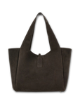 Borsa shopping Hogan donna in camoscio marrone vista posteriore