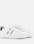 Hogan Rebel uomo in pelle bianca con H laterale blu notte