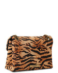 Kurt Geiger Mini Leather Kensington Borsa Donna in Cavallino Tigrato Camel