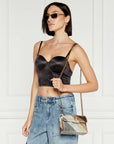 Kurt Geiger Mini Kensington L Borsa Gioiello Donna Argento Multicolor