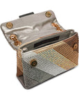 Kurt Geiger Mini Kensington L Borsa Gioiello Donna Argento Multicolor