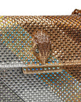 Kurt Geiger Mini Kensington L Borsa Gioiello Donna Argento Multicolor