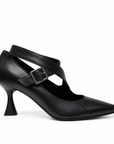 Isabelle Paris- décolleté in pelle nero