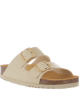 Scholl - Sandali Josephine Beige Fibbia Oro
