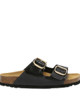 Scholl - Sandali Josephine Nero Fibbia Oro