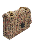 Kurt Geiger - Large Kensington Cross Body bag Tweed Multicolor