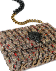 Kurt Geiger - Small Kensington Cross Body bag Tweed Multicolor