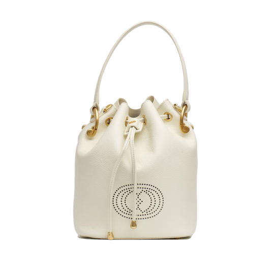 La Carrie Bag - Secchiello Drilled Logo Crema