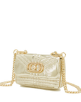 La Carrie Bag - Borsa Shinymini platino