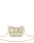 La Carrie Bag - Borsa Shinymini platino