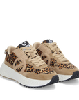 No Name - Carter Jogger Sneakers Donna Beige Animalier