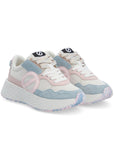 sneakers no name donna rosa celeste suola platform