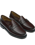 Mocassini Sebago Dan LR donna burgundy con mascherina college