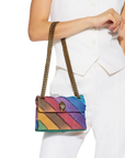 Kurt Geiger - Borsa Mini Kensington L Multicolor Denim