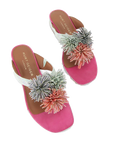 Kurt Geiger - Infradito Pom Pom Multicolor Strass
