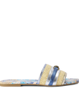 Kurt Geiger - Sandalo Flat Southbank Celeste