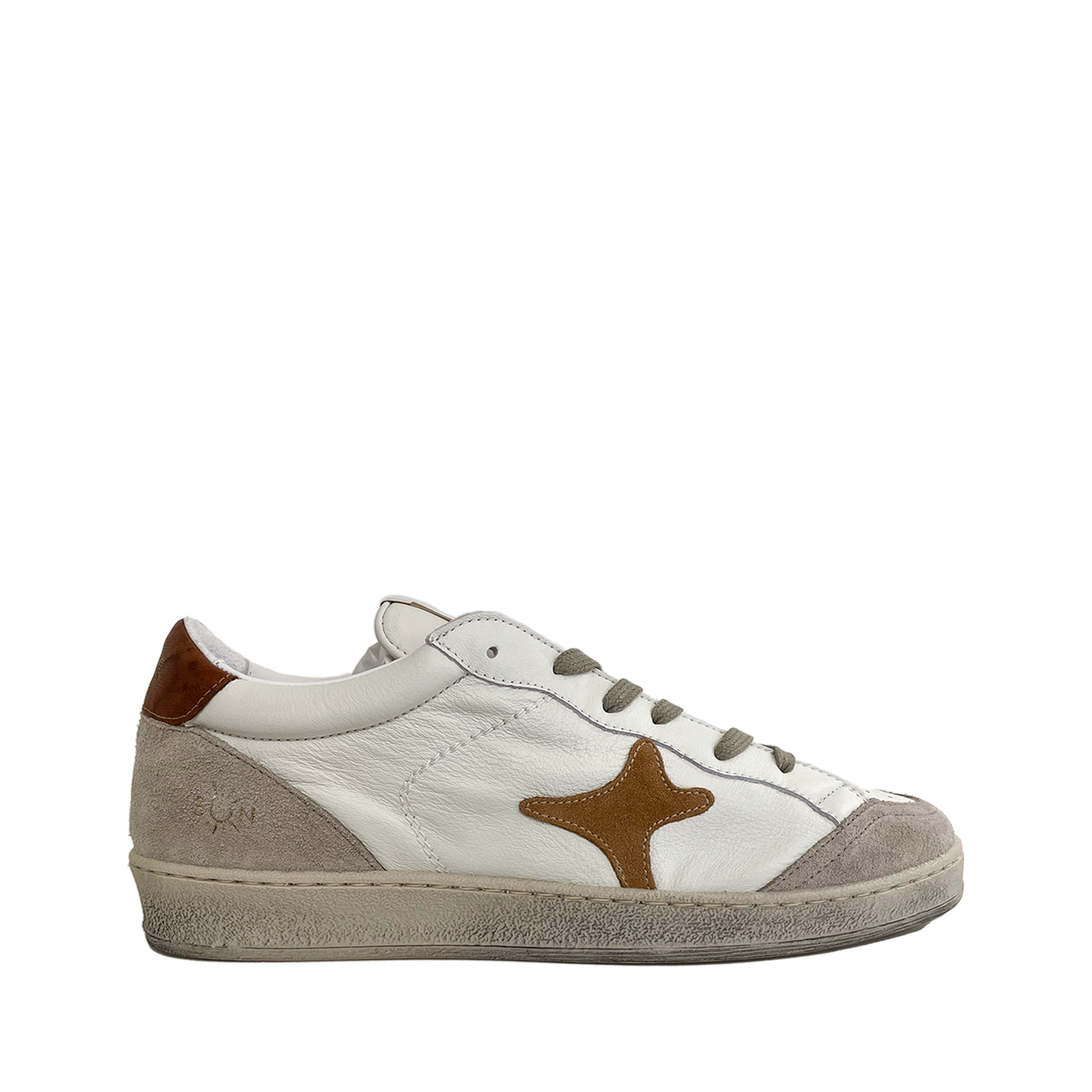 Ama Brand - Sneakers Sun Bianco Cuoio